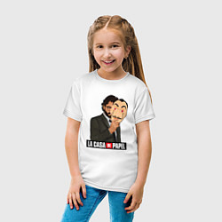 Футболка хлопковая детская БУМАЖНЫЙ ДОМ, ПРОФЕССОР, цвет: белый — фото 2