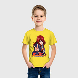 Футболка хлопковая детская Rindou Kobayashi, цвет: желтый — фото 2