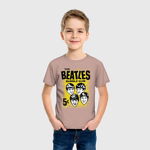 Детская футболка The Beatles bubble gum / Пыльно-розовый – фото 3