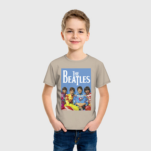 Детская футболка The Beatles - world legend! / Миндальный – фото 3