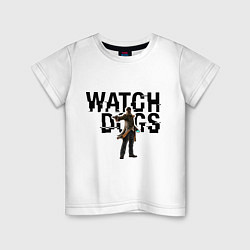 Футболка хлопковая детская Watch Dogs, цвет: белый