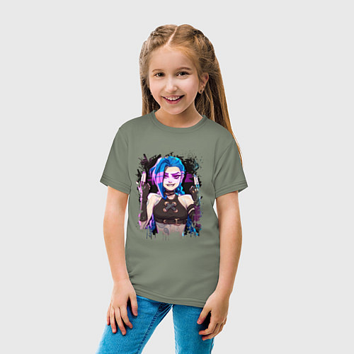 Детская футболка JINX SHOOT ARCANE LOL / Авокадо – фото 4