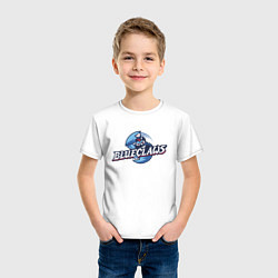 Футболка хлопковая детская Jersey shore Blue claws - baseball team, цвет: белый — фото 2