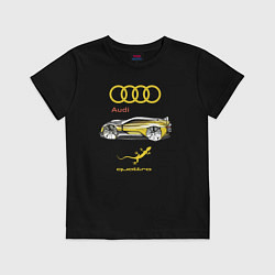 Футболка хлопковая детская Audi Quattro - 4X4 Concept, цвет: черный