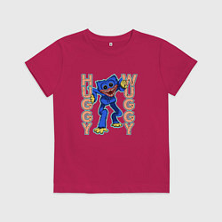 Футболка хлопковая детская Huggy Wuggy Poppy 02, цвет: маджента