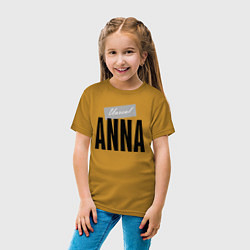 Футболка хлопковая детская Unreal Anna, цвет: горчичный — фото 2