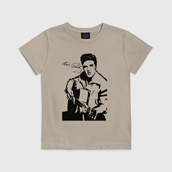 Футболка хлопковая детская Elvis, цвет: миндальный