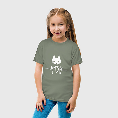 Детская футболка Stray Game Meow Кот бродяга Мяу / Авокадо – фото 4