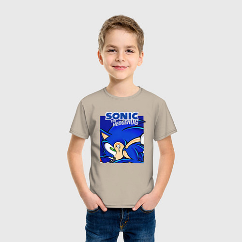 Детская футболка Sonic Adventure Sonic / Миндальный – фото 3