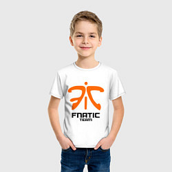 Футболка хлопковая детская Dota 2: Fnatic Team, цвет: белый — фото 2