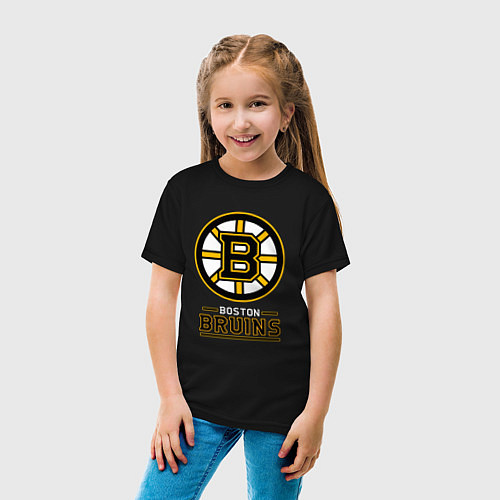 Детская футболка Boston Bruins , Бостон Брюинз / Черный – фото 4