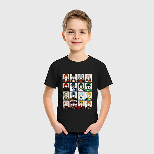 Детская футболка Все лучшие мальчики Геншина GENSHIN IMPACT / Черный – фото 3