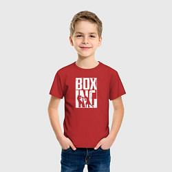 Футболка хлопковая детская Boxing бой, цвет: красный — фото 2