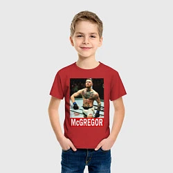 Футболка хлопковая детская Конор МакГрегор McGregor, цвет: красный — фото 2