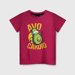 Футболка хлопковая детская AVO CARDIO, цвет: маджента
