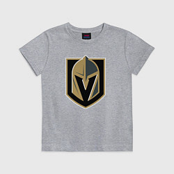 Футболка хлопковая детская Vegas Golden Knights , Вегас Голден Найтс, цвет: меланж