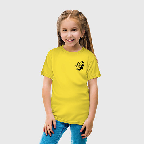 Детская футболка Любовь к туфлям / Желтый – фото 4