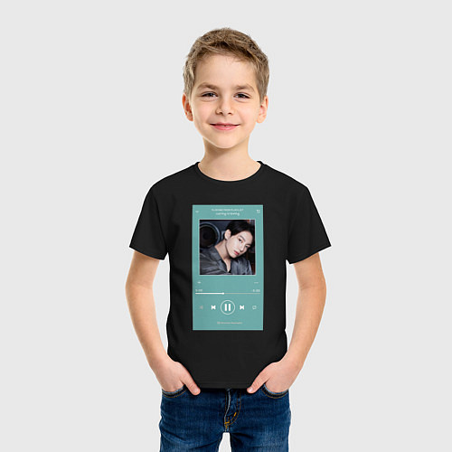 Детская футболка Чонгук Мой любимый Айдол / Черный – фото 3