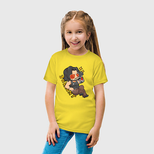 Детская футболка Johnny Джонник Cyberpunk / Желтый – фото 4