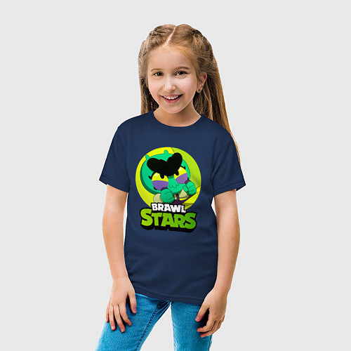 Детская футболка Eve brawl stars Ева / Тёмно-синий – фото 4
