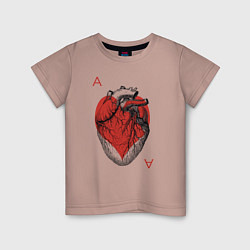 Детская футболка Черви огромное сердце