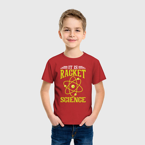 Детская футболка Ракетная наука / Красный – фото 3