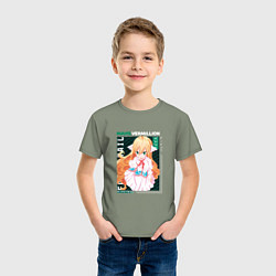 Футболка хлопковая детская Fairy Tail, Мавис Вермиллион, цвет: авокадо — фото 2