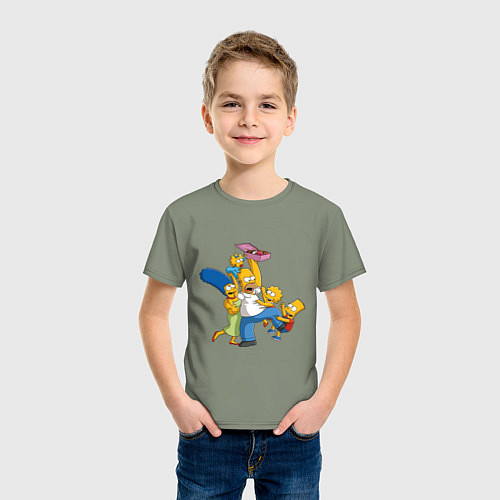 Детская футболка Simpsons donuts / Авокадо – фото 3