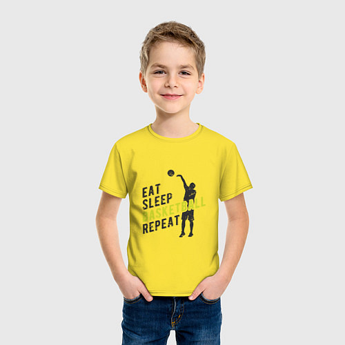 Детская футболка Basketball Day / Желтый – фото 3