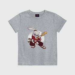 Футболка хлопковая детская Rabbit Rocker, цвет: меланж