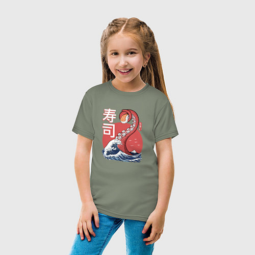 Детская футболка Kraken Kawaii Sushi / Авокадо – фото 4