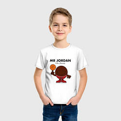Футболка хлопковая детская Мистер Джордан, цвет: белый — фото 2