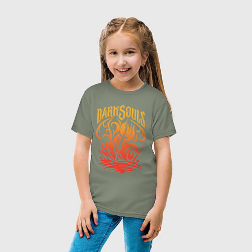 Детская футболка Одухотворенное Пламя / Авокадо – фото 4