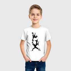 Футболка хлопковая детская Лесной хищник, цвет: белый — фото 2