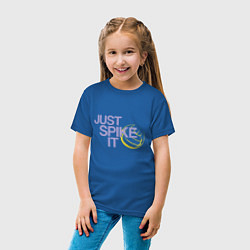 Футболка хлопковая детская Just Spike It, цвет: синий — фото 2