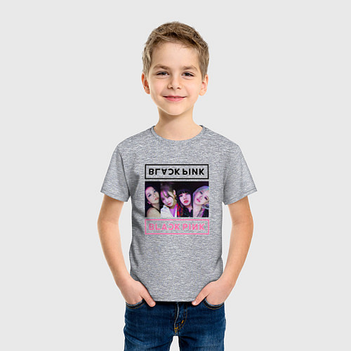 Детская футболка BLACKPINK Lovesick Girls / Меланж – фото 3