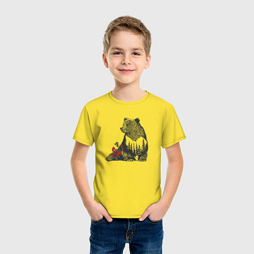 Детская футболка Символ России / Желтый – фото 3