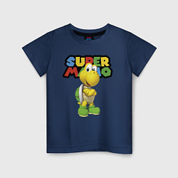 Футболка хлопковая детская Koopa Troopa Super Mario, цвет: тёмно-синий