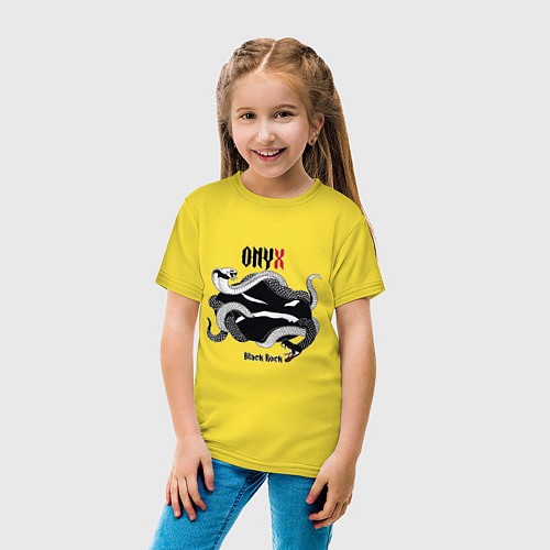 Детская футболка Onyx black rock / Желтый – фото 4