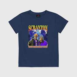 Футболка хлопковая детская Scranton electric city, цвет: тёмно-синий