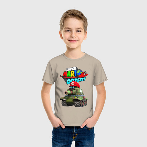 Детская футболка Tank Super Mario Odyssey / Миндальный – фото 3