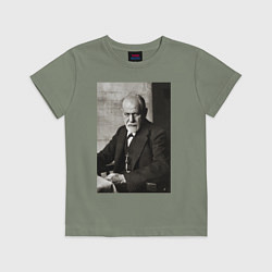 Футболка хлопковая детская Casual freud, цвет: авокадо