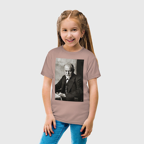 Детская футболка Casual freud / Пыльно-розовый – фото 4