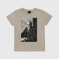 Футболка хлопковая детская Casual freud, цвет: миндальный