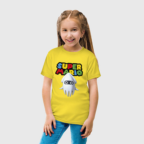 Детская футболка Blooper Super Mario Nintendo Video game / Желтый – фото 4