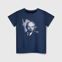 Футболка хлопковая детская Владимир Ленин, цвет: тёмно-синий