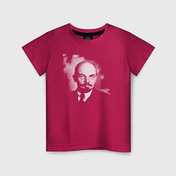 Футболка хлопковая детская Владимир Ленин, цвет: маджента