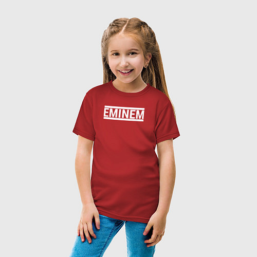 Детская футболка Eminem rap / Красный – фото 4