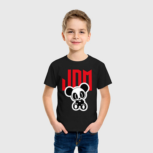 Детская футболка JDM Panda Japan / Черный – фото 3