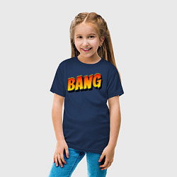 Футболка хлопковая детская Bang взрыв, цвет: тёмно-синий — фото 2